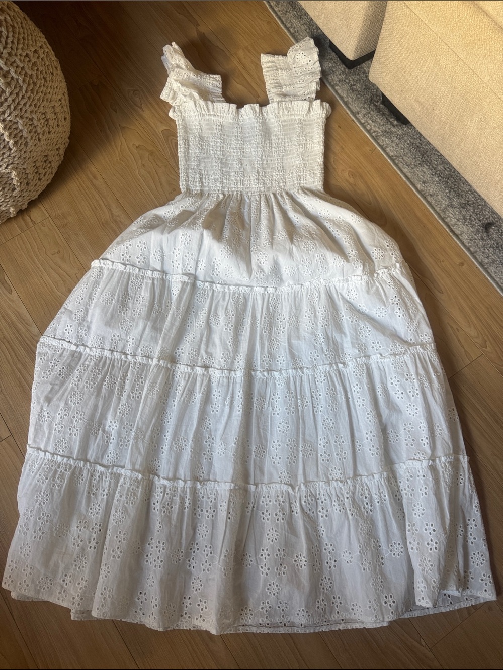 Hill House White Eyelet Maxi Dress - Picture 4 of 4